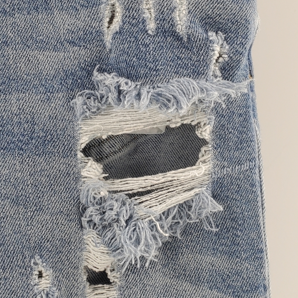 Forever 21 high waist button fly cotton distressed jeans 30 - Picture 7 of 16
